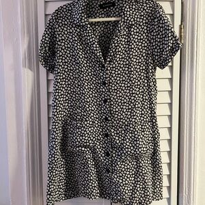 Reformation floral button up dress